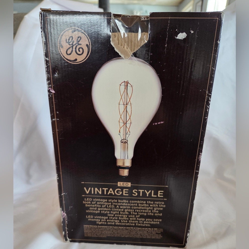 GE Vintage Style LED 40w Light Bulb NEW Open Box